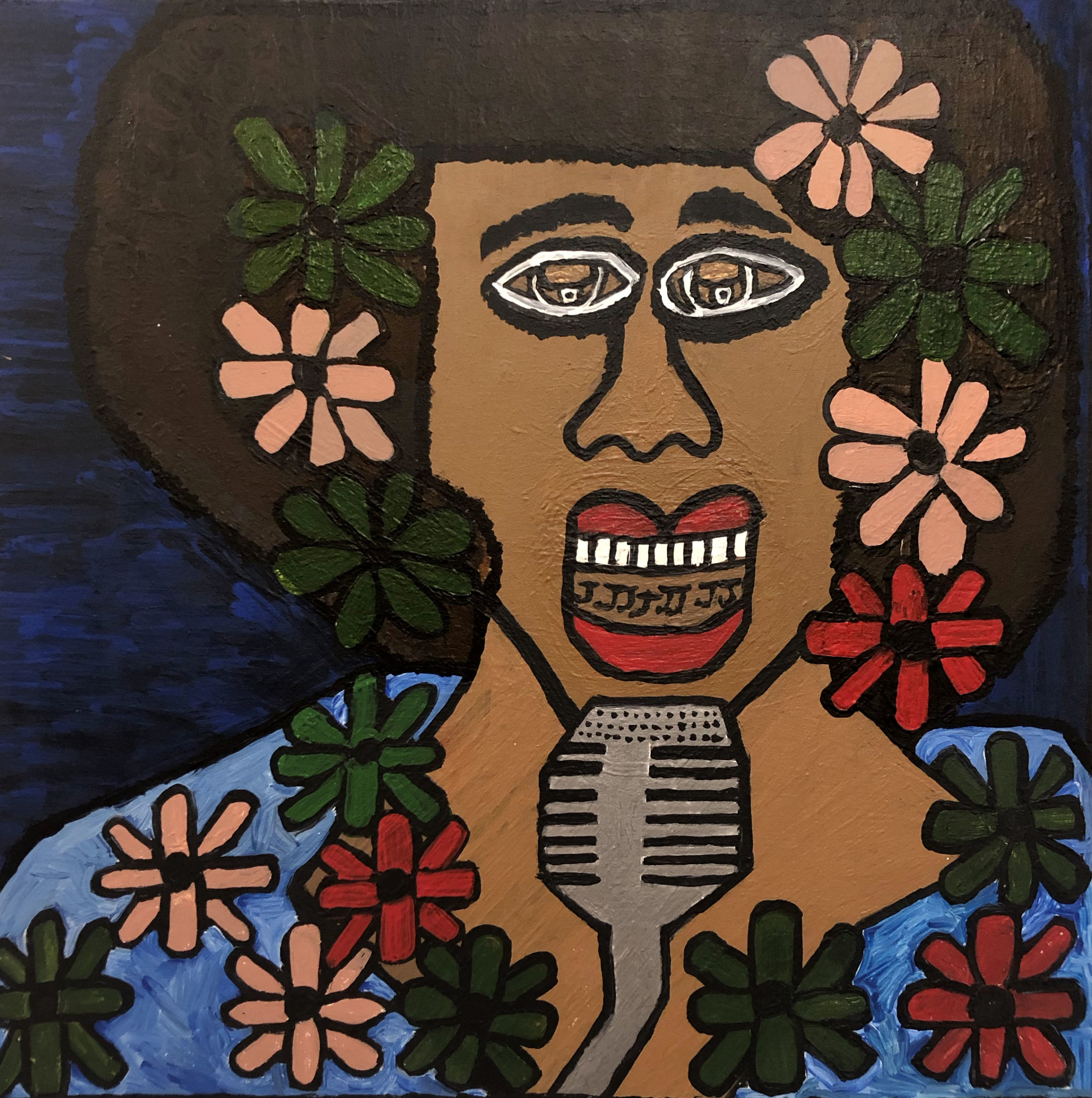 Billie Holiday As Lady Day - acrylic on canvas - 24 x 24