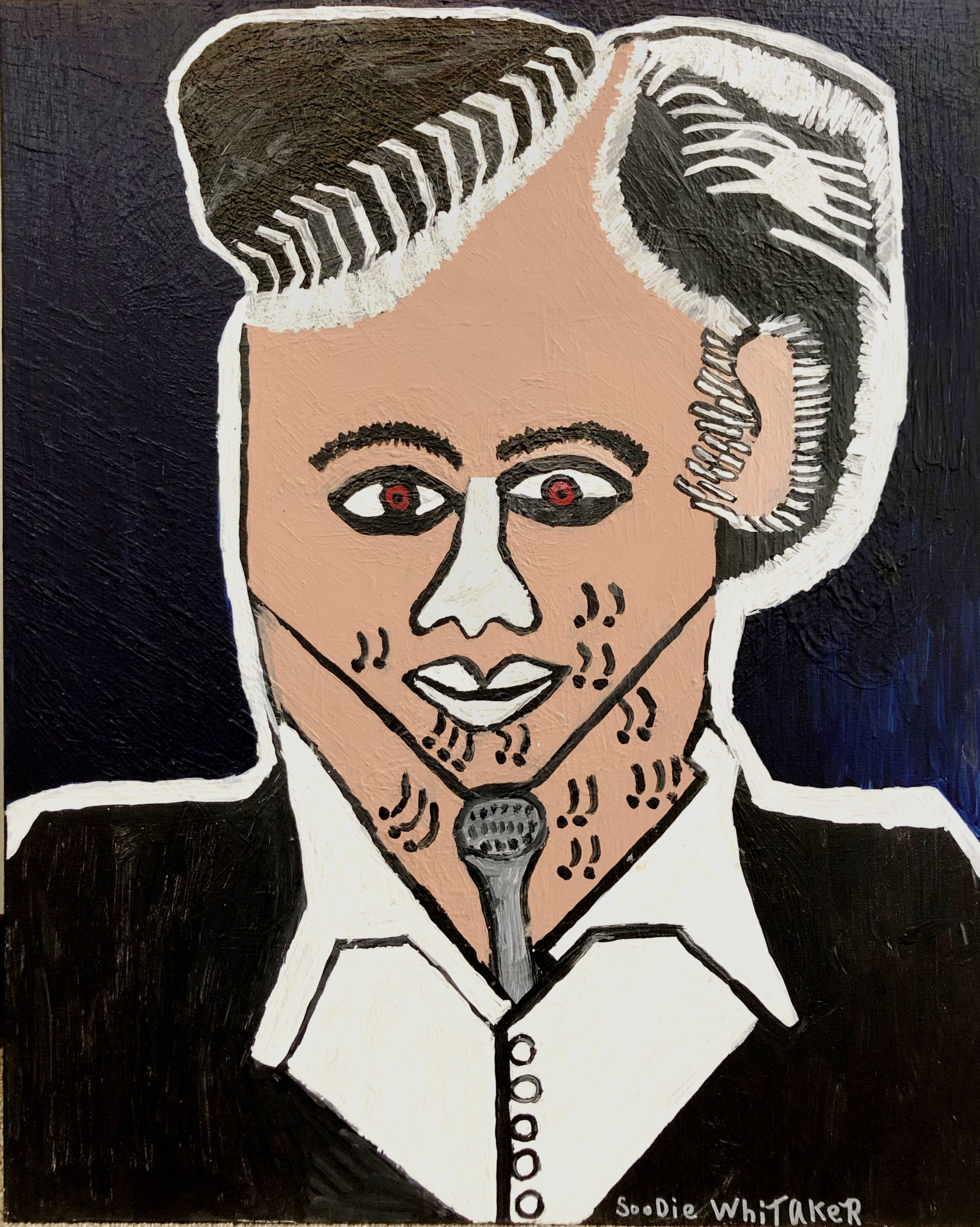 Johnny Cash - acrylic on canvas - 24 x 36