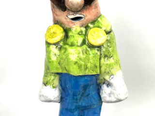 LISA GREEN, Luigi,ceramic, 9.5x15x4, $50